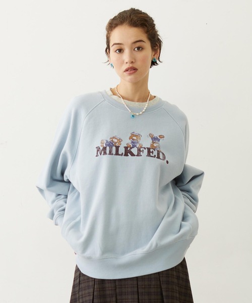 MILKFED.（ミルクフェド） トレーナー スウェット M.FEDDY DOUBLE 