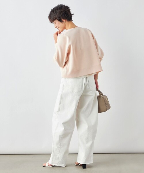 「NOLLEY'S」 ニットカーディガン 38 チャコールグレー レディース_画像2
