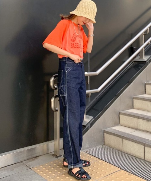 LEE リー デニムペインターパンツ ワーク ワイドシルエット W29 LEE リー デニムペインターパンツ ワーク ワイドシルエット W29
