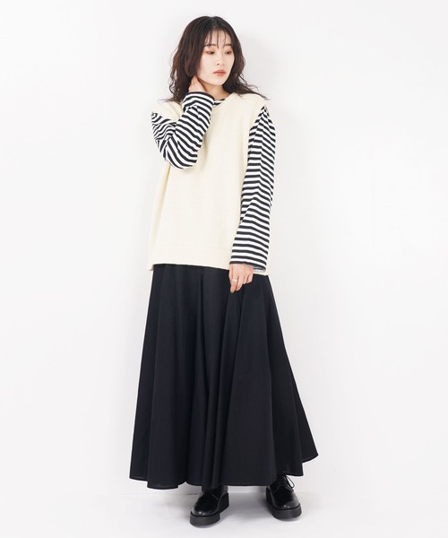 ベスト ジレ PLAIN STITCH CREW NECK BOX VEST レディース メンズ Kerrywoollenmills ベスト ジレ PLAIN STITCH CREW NECK BOX