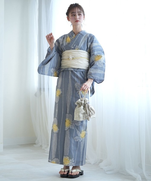 注染め浴衣 セール】手染め注染浴衣3点セット utatane×注染工房 藍色の古典
