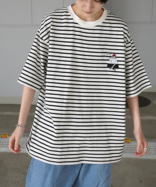 RED CAP GIRL tシャツ 「RED GIRL」ビッグシルエット フロント