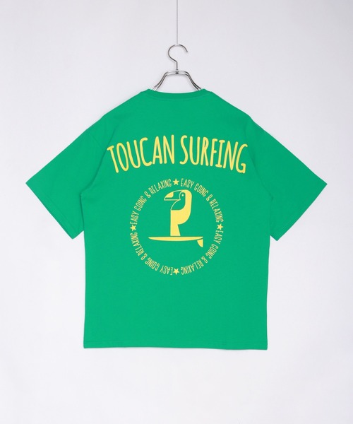 サーフィンバックプリントtシャツ（Toucan Surfing）のおすすめ