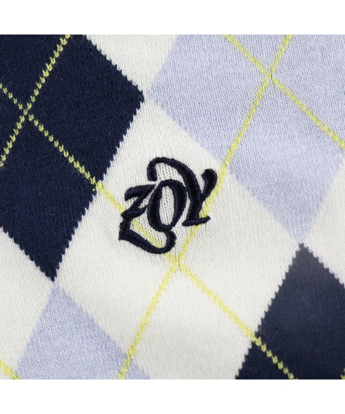 ZOY セーター ニット 「ZOY」MENS アーガイル 長袖プルオーバー