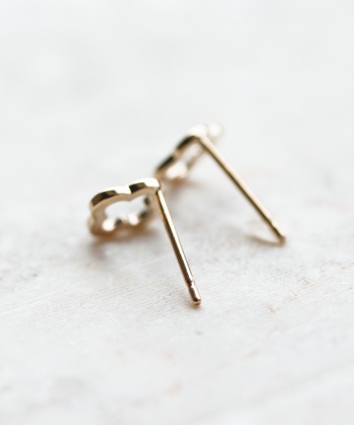 cui-cui（キュイキュイ） ピアス ゴールド クローバー ピアス | K10YG