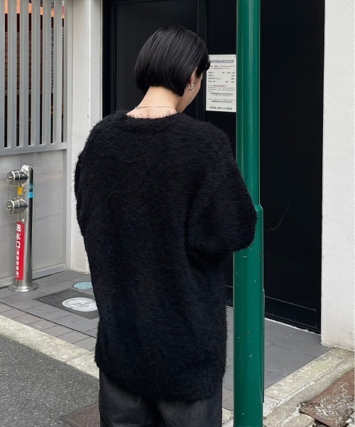 【Chikashitsu +】bookle hairly cardigan 受注制【Chikashitsu +】bookle hairly cardigan (3color
