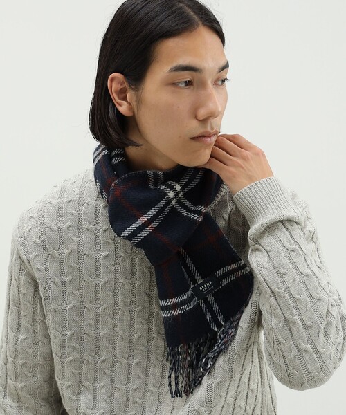 BEAMS HEART マフラー 「ユニセックス」アクリル リバーシブル