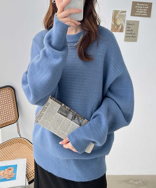 GeeRA（ジーラ） ニット セーター リバーシブル配色プルオーバー