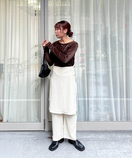 feepur（フェピュール） パンツ スラックス ラップレイヤード