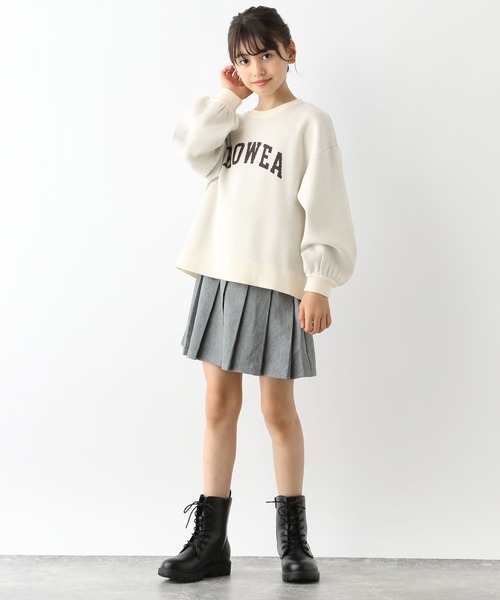 GLOBAL WORK ニット メルティロゴワイドニットプルオーバー