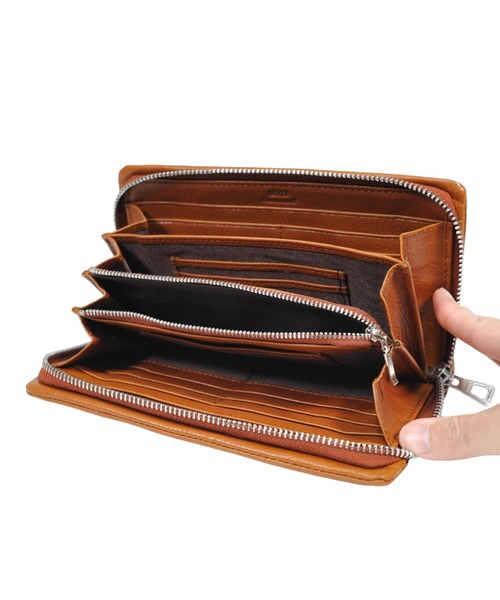 SEEKER（シーカー） 長財布 財布 「TOUCH」ラウンドファスナー 長財布