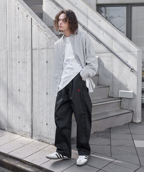 U.S. POLO ASSN.（ユーエスポロアッスン） チノパン 別注 ロゴ刺繍