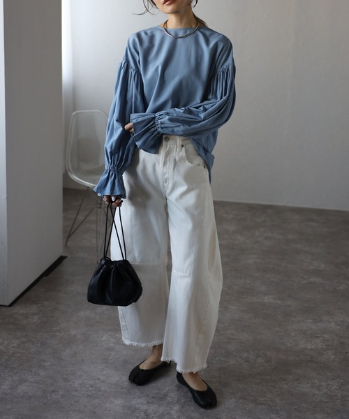 Bonjour Sagan（ボンジュールサガン） ブラウス シャツ 前後2WAY袖