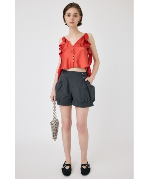 MOUSSY（マウジー） キャミソール FRILL STRAP SATIN キャミソール 