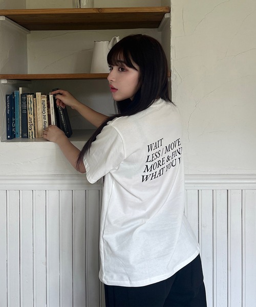 tシャツ バックプリントメッセージTシャツ「RL」 レディース