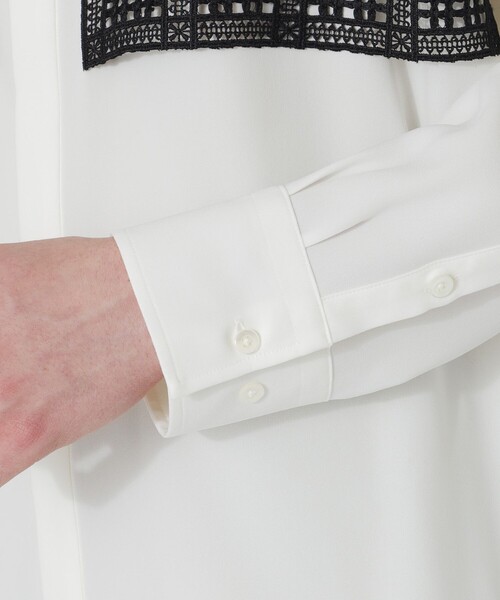 LOVELESS（ラブレス） シャツ スクエアレースコンビシャツ メンズ