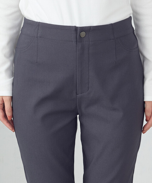 パンツ 「美しいベーシックパンツ」裏起毛ハイテンションパンツ