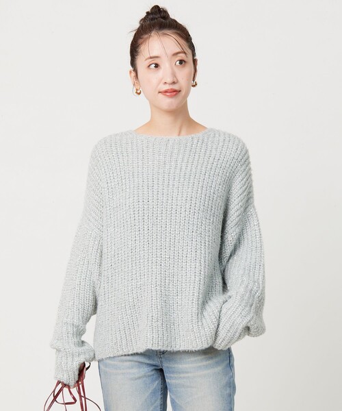 ニット セーター ラメＭＩＸニットプルオーバー/冬服 レディース 10004642_1.jpg