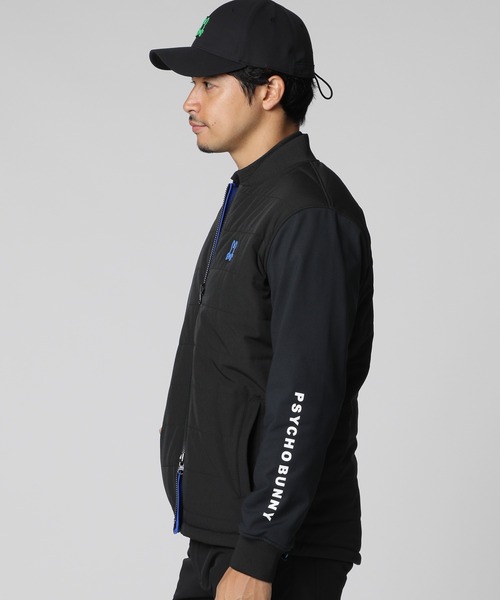 サイコバニー ストレッチタフタ ジャケット ブルゾン ゴルフ Psycho Bunny ブルゾン アウター 「GOLF」ストレッチタフタ