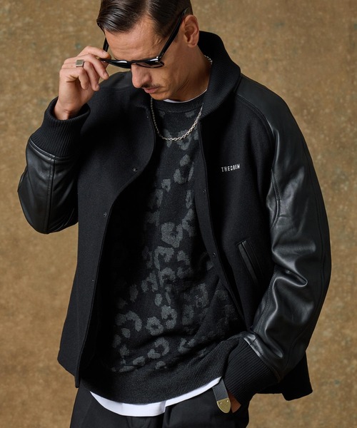THEOREM スタジャン mj10345-Leather RS Award Jacket スタジャン