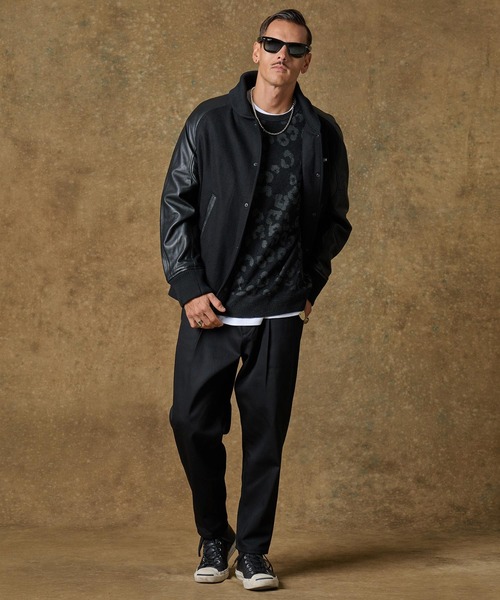 スタジャン mj10345-Leather RS Award Jacket スタジャン メンズの画像