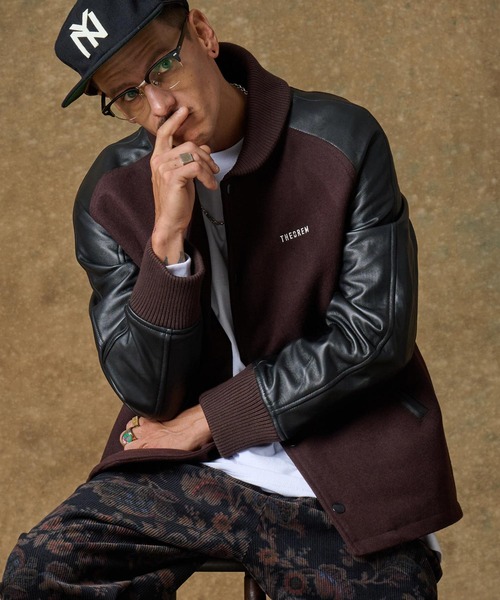 THEOREM スタジャン mj10345-Leather RS Award Jacket スタジャン