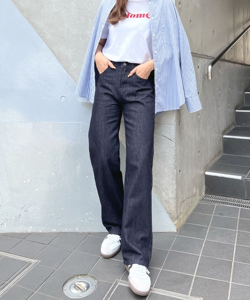 美品 FENDI リーフ フラワー装飾 ストレート デニムパンツ ジーンズ Lace Ladies ジーンズ デニム デニムパンツ フラワー柄 ポケット