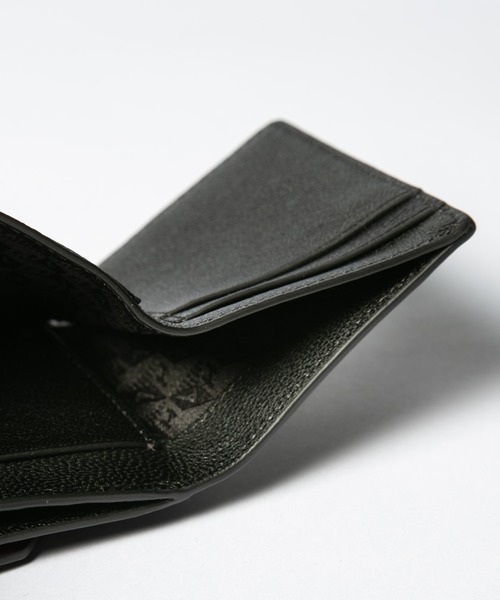 アニヤ　三つ折り財布　Mini Trifold Eyes in Capra ANYA HINDMARCH 財布 Mini Trifold Eyes in Black Capra アニヤ