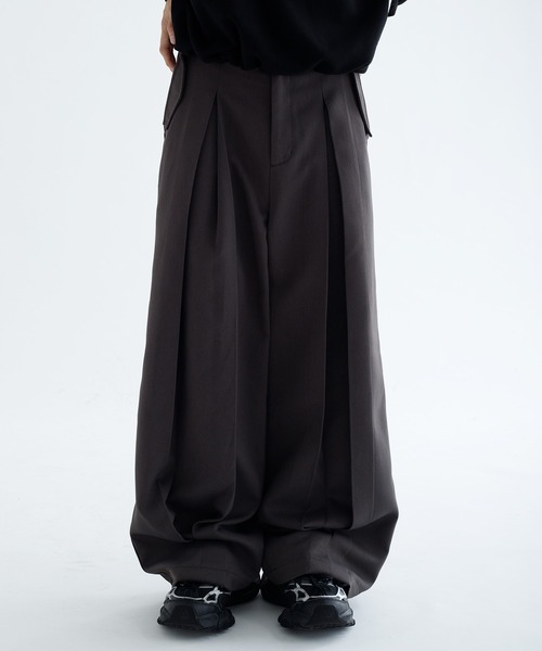 パンツ Multi Button Wide Slacks Black y2k Multi Button Wide Slacks Black y2k スラックス ワイドパンツ