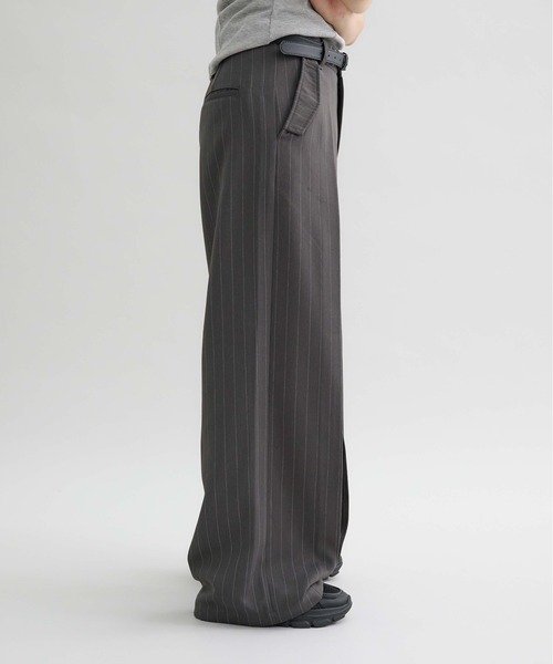 スラックス 「EPNK」Vertical wide tuck slacks / バーティカルワイド