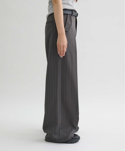 スラックス 「EPNK」Vertical wide tuck slacks / バーティカルワイド