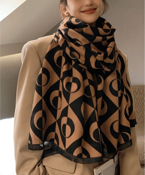 MAISON DE THERESE（メゾン ド テレーズ） マフラー ストール 幾何学
