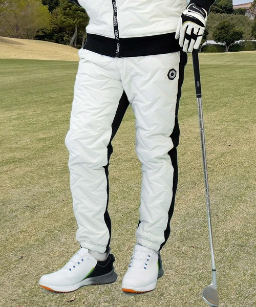 pw circulus 中綿コンビパンツ ホワイト L ゴルフパンツ PW CIRCULUS