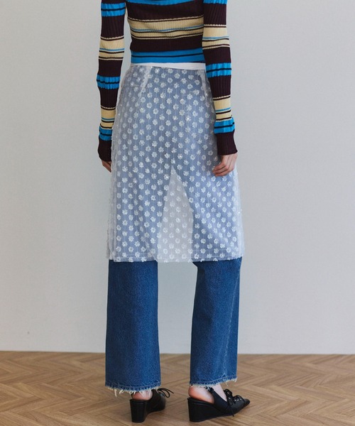 スカート MAISON SPECIAL MAISON SPECIAL（メゾンスペシャル） スカート Multi Fabric Glitter