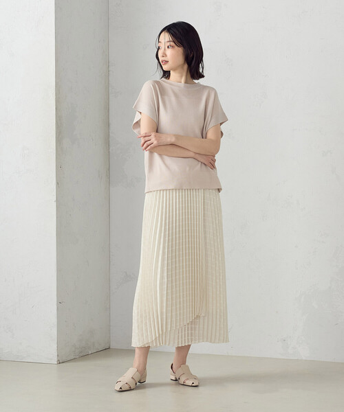 COMME CA ISM（コムサイズム） ロング スカート 入学式 シアーチェック