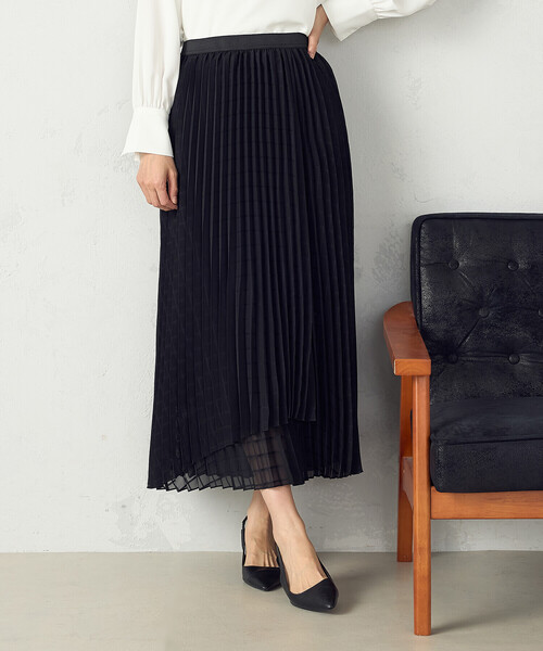 COMME CA ISM（コムサイズム） ロング スカート 入学式 シアーチェック