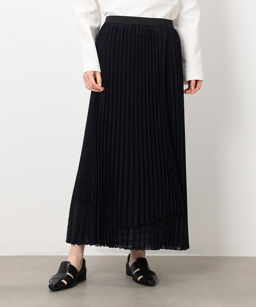 COMME CA ISM（コムサイズム） スカート 入学式 シアーチェック ラップ