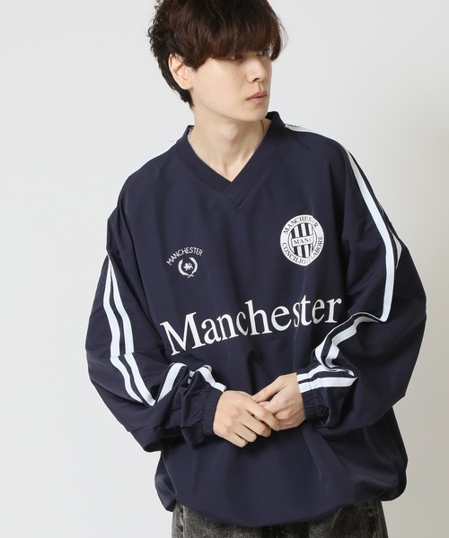 ARCADE ナイロンジャケット プルオーバー マンチェスター ゲームシャツ  