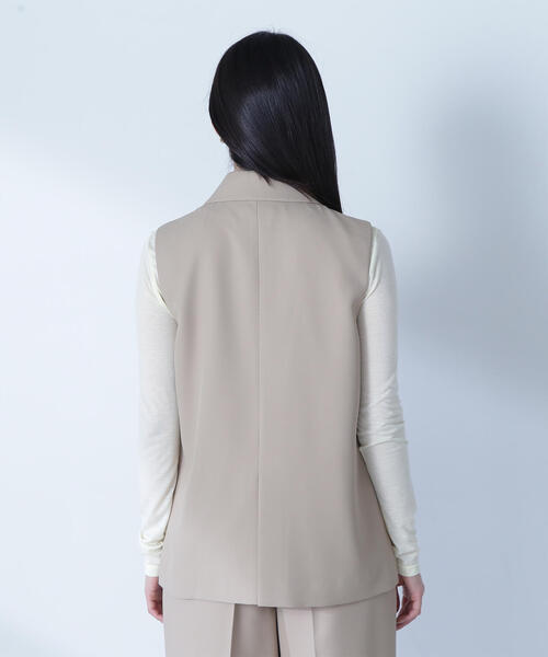 23SS 完売品✨デプレ ダブルクロス ダブルブレストジレ ストレッチ ベージュ DES PRES - DES PRES / デプレ | 2023SS | ダブルクロス ダブル