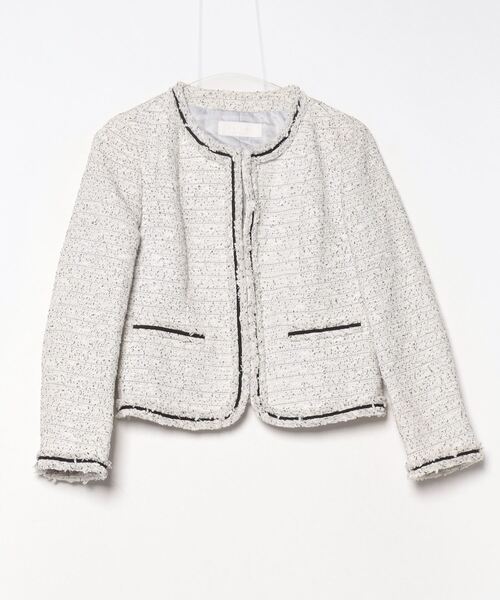 Ballsey（ボールジィ） ツイードジャケット 38 ホワイト レディース