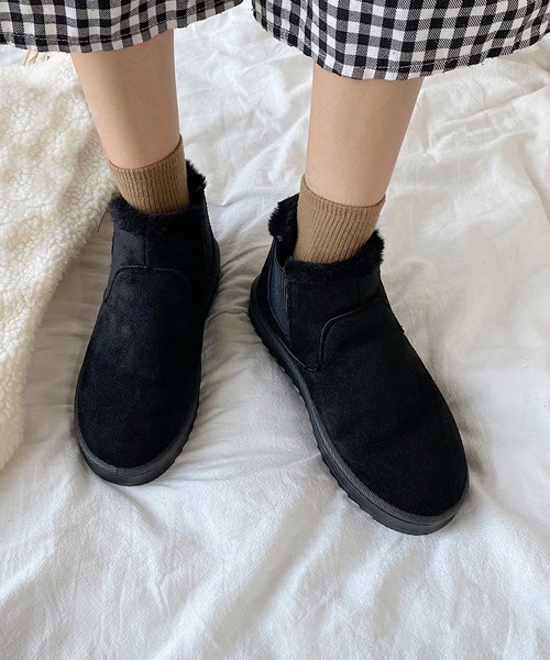 「Miniministore」 ショートブーツ 22.5cm ブラック レディース_画像4