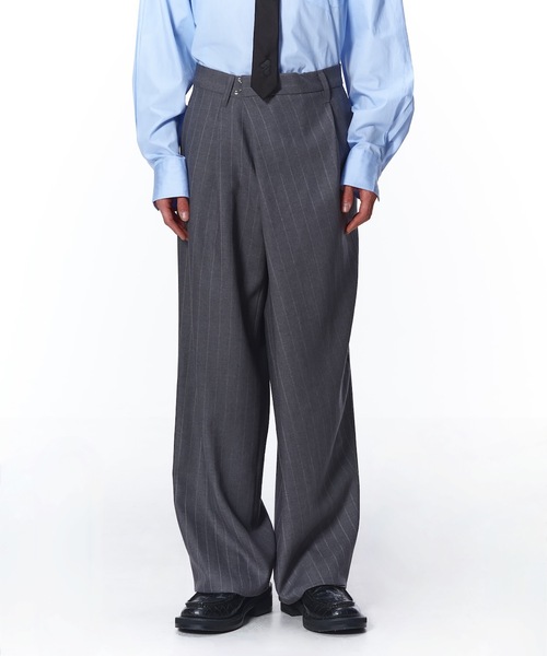 ワイドパンツ スラックス OVER RAP SLACKS メンズ レディースの画像