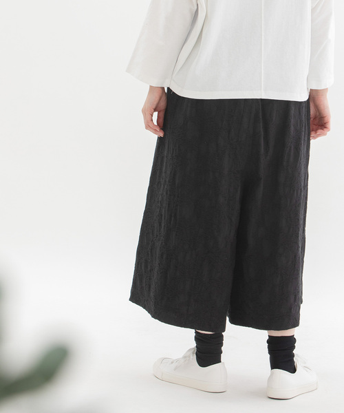 nop de nod（ノップドゥノッド） ワイドパンツ パンツ Cornetコットン