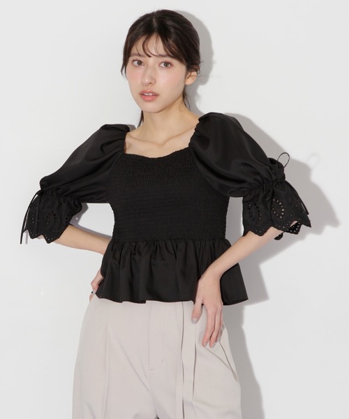 美品　jill stuart コードエンブロイダリーブラウス JILL by JILL STUART（ジルバイジルスチュアート） ブラウス シャツ