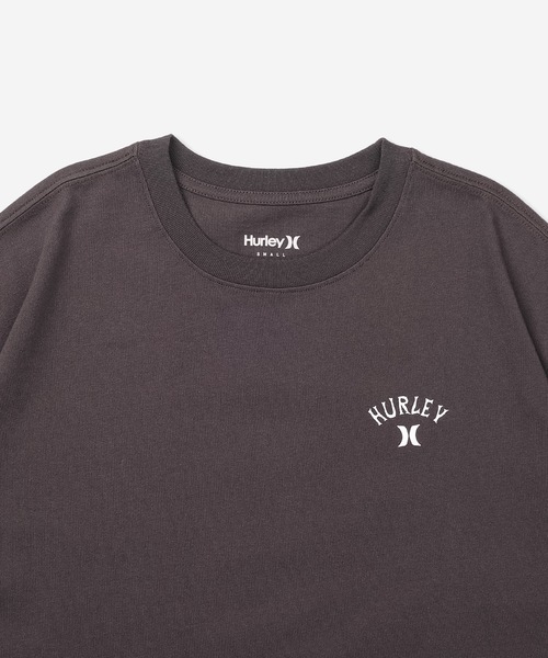 tシャツ 「Hurley/ハーレー」レディースボックスロゴTシャツ　バックプリント　オーバーサイズシルエット　HIBISCUS BOX LOGO SS Hurley tシャツ 「Hurley/ハーレー」レディースボックスロゴT