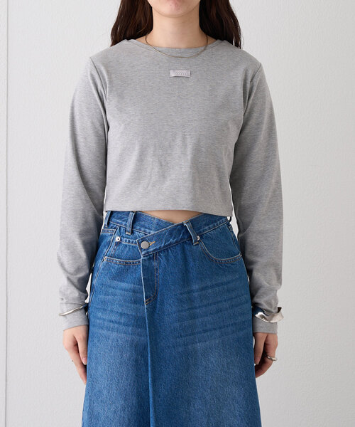 mystic tシャツ ロゴチビロングTシャツ レディース : ZOZOTOWN