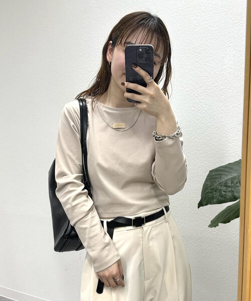mystic tシャツ ロゴチビロングTシャツ レディース : ZOZOTOWN