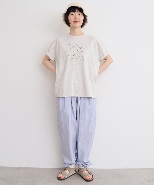 アトリエドゥサボンパンツ 30%OFF】l'atelier du savon アトリエドゥサボン カラーネップ