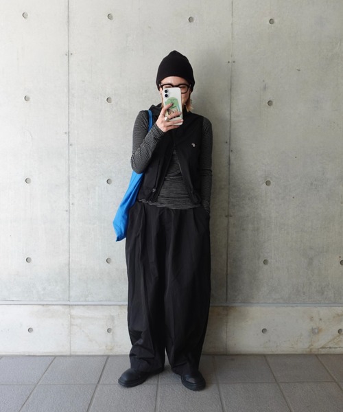 ワイドパンツ パンツ ボリュームラフパンツ レディースの画像