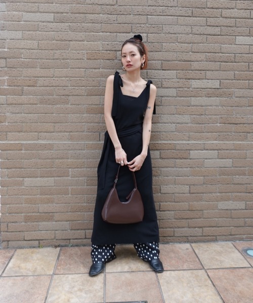 ワイドパンツ パンツ ボリュームラフパンツ レディースの画像